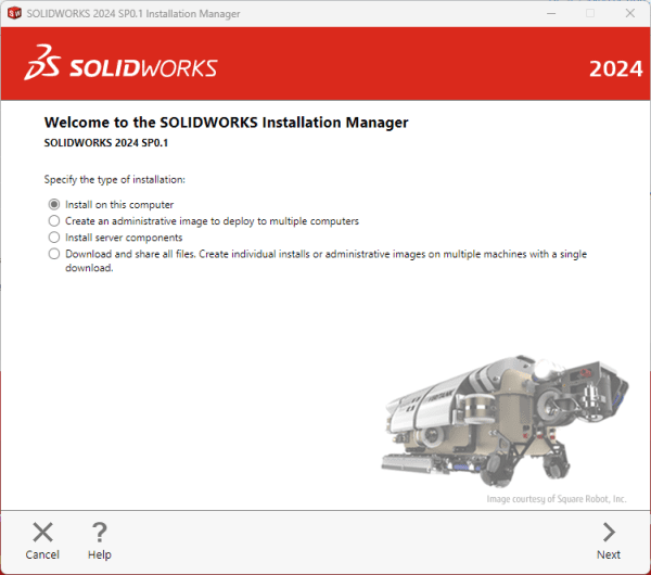 Solidworks Installation Manager