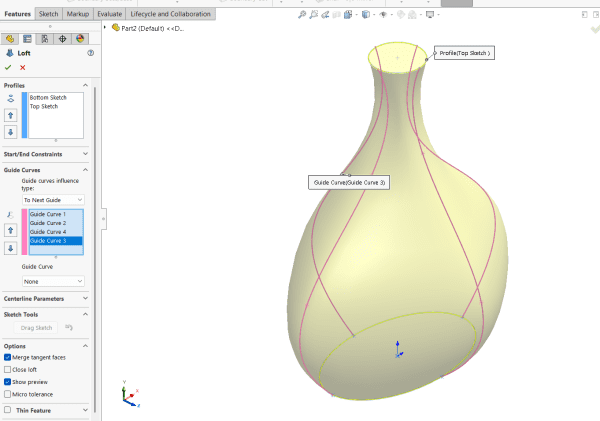 Loft Trong Solidworks 3